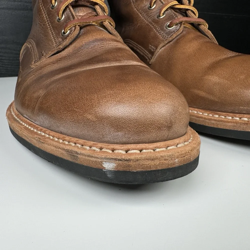 Rancourt & Co. x Taylor Stitch Moto Boot Leather Brown - Men's 14 D